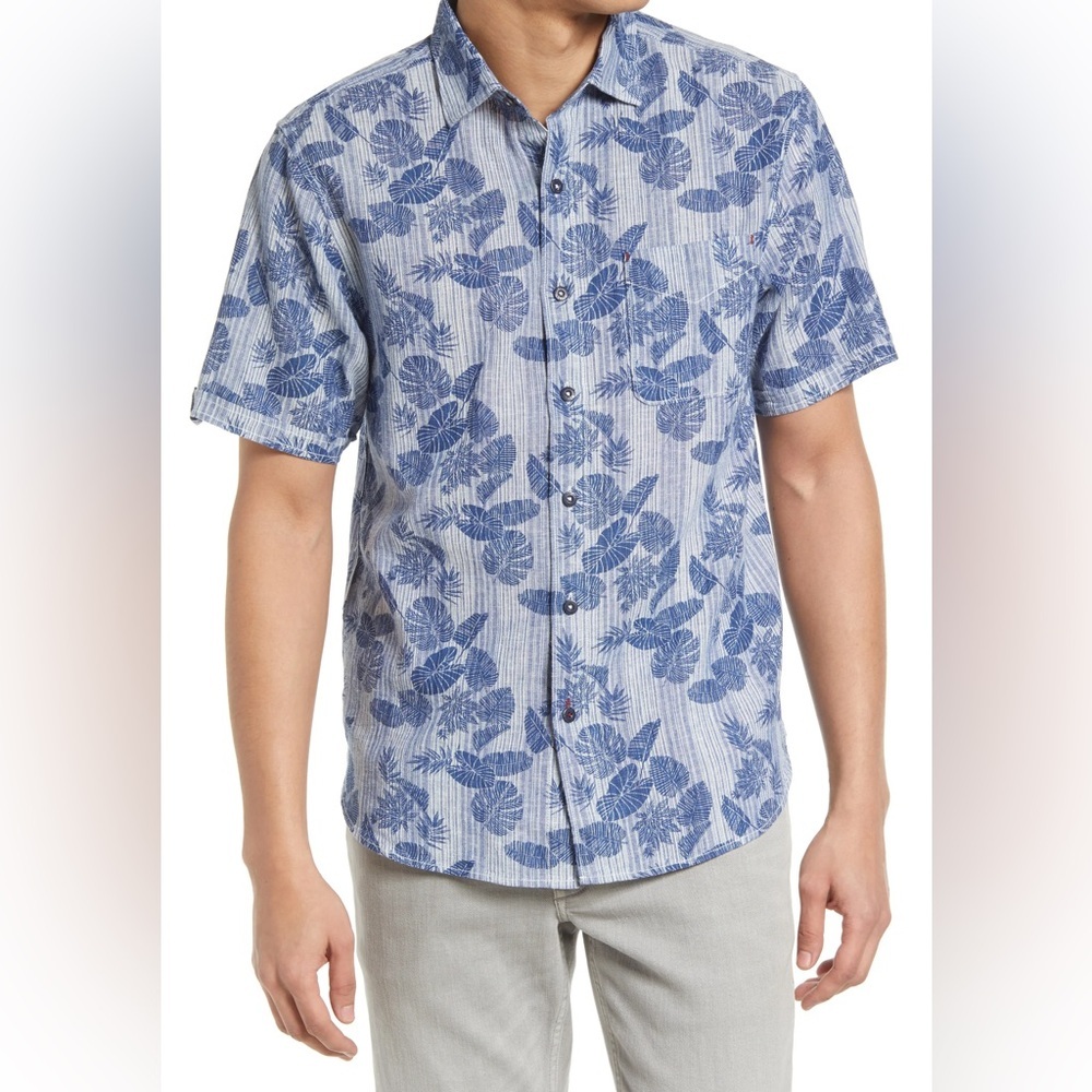Tommy Bahama Linen Blend Button Down Shirt | XS